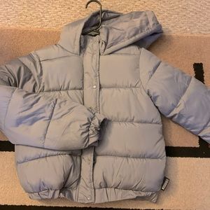 Grey missguided puffer jacket